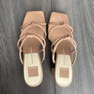 Dolce Vita shoes women's size 9 cream brown heel sandals